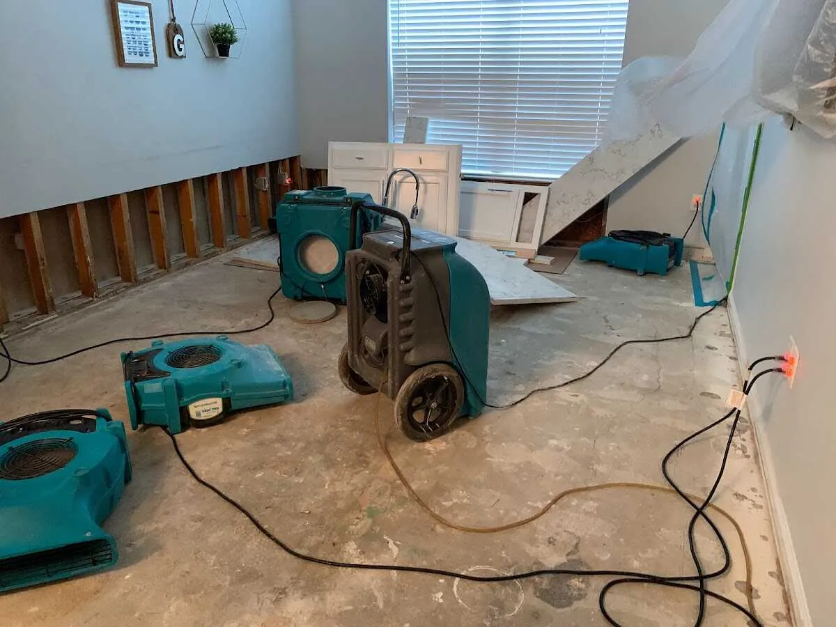 Dehumidifier in flood-cut room for Water Extraction & Removal in Viera East